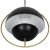 Lampa wisząca  z mosiężnym pierścieniem i czarnym metalowym kloszem Tavia NO2412353003 - Nordlux